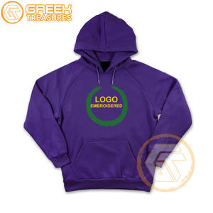 เสื้อมีฮู้ดผ้าฟลีซปักลายสำหรับผู้ชายเสื้อมีฮู้ดสไตล์กรีก PSI - Product Image 5