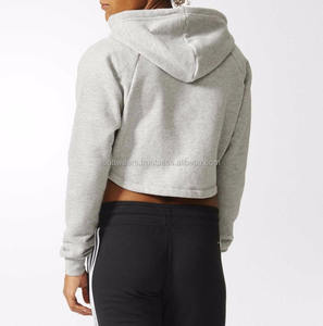 Venta caliente Logotipo personalizado Impresión Peso ligero Mejor diseño Mujeres Crop Top Sudaderas con capucha Ropa informal Mujeres Crop Top Sudadera con capucha OEM - Product Image 4