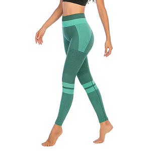 Mallas deportivas para exteriores para mujer de moda de alta calidad, recién llegados, pantalones de compresión elásticos con diseño de impresión sin costuras para Yoga - Product Image 5