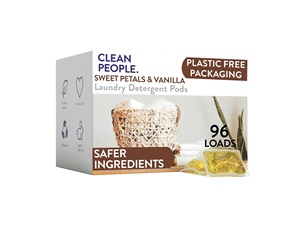 น้ำยาซักผ้าแบบแคปซูล The Clean People สูตรขจัดคราบ - กลิ่นดอกไม้หวานฉ่ำ แพ็ค 96 ชิ้น - Product Image 1