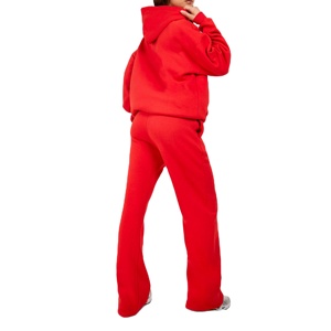Traje Deportivo de Invierno para Hombre de Secado Rápido, Poliéster/Algodón, Rojo Sólido, Transpirable, Resistente al Viento, Talla Grande 2026 - Product Image 6