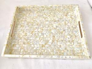 ถาดเสิร์ฟทำจากไม้แม่มุกสำหรับใช้ในบ้านงานแฮนด์เมดมีสไตล์ - Product Image 3