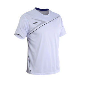 Nouveau design uniforme de football pour enfants et hommes maillots de football personnalisés prix bon marché 100% coton séchage rapide respirant coupe ample T-Shirt - Product Image 5