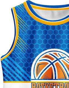 Maillots de basket-ball pour enfants, garçons et filles, ensembles de maillots en maille sans manches, uniformes d'entraînement sportif pour jeunes - Product Image 3