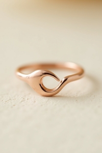 แหวนงูดีไซน์นามธรรม ทองคำแท้ 14K/18K ชุบโรเดียม สไตล์โมเดิร์นมินิมอล เครื่องประดับคุณภาพสำหรับงานแต่งงานและงานปาร์ตี้ - Product Image 3