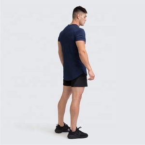 เสื้อยืดคอกลมปักลายสำหรับผู้ชาย ผ้าฟลีซ โพลีเอสเตอร์/คอตตอน แขนสั้น แห้งเร็ว ระบายอากาศดี เป็นมิตรกับสิ่งแวดล้อม ทรงปกติ - Product Image 4