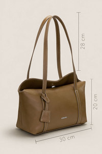 Women's Business Shoulder <b>Tote</b> <b>Bag</b> | Premium PU Leather <b>Work</b> Handbag | Private Label ODM - Product Image 4