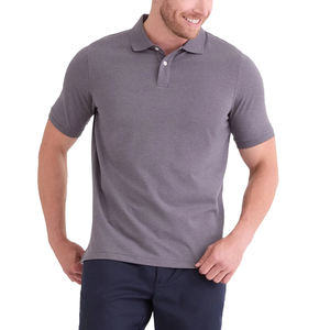 Piqué transpirable de secado rápido clásico para hombre para Polos logotipo personalizado al por mayor uniforme de negocios formal lona que absorbe la humedad - Product Image 4