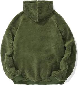 Sherpa de grande qualité personnalisable, pull à capuche à manches longues ODM, sweat-shirt d'hiver solide, vêtements d'extérieur avec poche pour hommes et femmes - Product Image 5