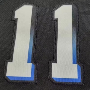 Maillots de basket-ball avec logo personnalisé, ensemble d'éventail de broderie, maillots de basket-ball respirants avant court de grande taille - Product Image 4