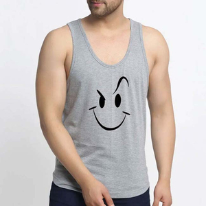 เสื้อกล้ามคอลูกเรือลำลองฟิตเนสแนวสตรีทระบายอากาศได้ดีดีไซน์ใหม่ออกแบบได้ตามต้องการ - Product Image 1