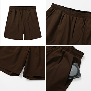 Short athlétique d'entraînement en nylon spandex à séchage rapide pour hommes Short de course à pied et de basket-ball décontracté avec poches - Product Image 5