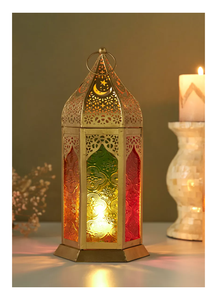 Lanterne d'intérieur en laiton antique pour la maison et le jardin Hôtel Maison de mariage Fête d'anniversaire Fête de mariage Événements Anniversaire - Product Image 3