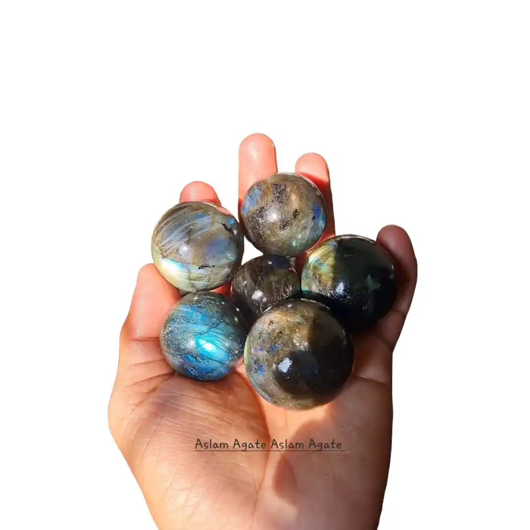 Nuevas llegadas de alta calidad, mini esferas de cristales baratas, piedras calientes curativas, esfera de labradorita Natural, bola de cristal de cuarzo a la venta