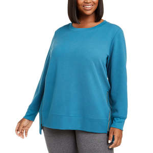 Felpa con Cappuccio da Donna Ideology, Taglia Extra Large, Blu Scuro, Lavorata a Maglia, con Zip Laterale, Stile Streetwear per Adolescenti - Product Image 1