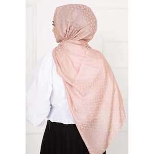 Pañuelo Hijab con Estampado Rosa Polvo de Fendi, Velo y Máscara de Protección Solar - Product Image 3