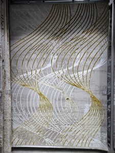 Alfombra Turca Adiva de Poliéster Jacquard, Tejida a Máquina, de Pelo Alto, Acolchada, Reversible, Lavable, Antideslizante, Antibacteriana, de Yute - Product Image 5