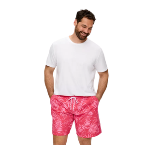Haute qualité hommes High Street solide motif Shorts élastique cordon ceinture tissé Texture fente poche pour maillot de bain - Product Image 6