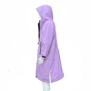 Parka de natación ligera de invierno con cremallera completa de la mejor calidad, chubasquero de tela de lona cómodo, proveedor al por mayor con OEM - Product Image 5