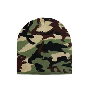 Vente en gros de bonnets d'hiver gaufrés de luxe pour hommes tricotés à la machine Bonnets pour hommes au design personnalisé à vendre par SPORTAR INT