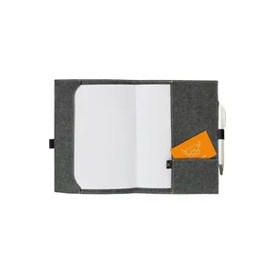 Quaderno Personalizzato per Merchandising con Copertina in Feltro Eco M, Prodotto Promozionale Ecologico - Product Image 3