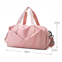 Tas Ransel Gym Ramah Lingkungan Berkualitas Tinggi dari Bahan Nylon, Dapat Dikustomisasi dengan Logo, Kantong Basah, Kapasitas 30-40L untuk Aktivitas Luar Ruangan dan Sepatu