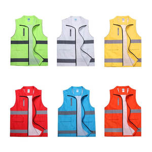 Gilet de travail haute visibilité réfléchissant, respirant et imperméable, sur mesure, en polyester de haute qualité, pour la sécurité routière. - Product Image 3