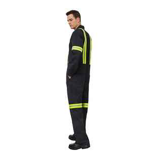 2024 tout nouveau Logo personnalisé haute visibilité vêtements de travail de soudage combinaisons de travail de sécurité pour hommes avec pantalons de travail multi-poches - Product Image 6