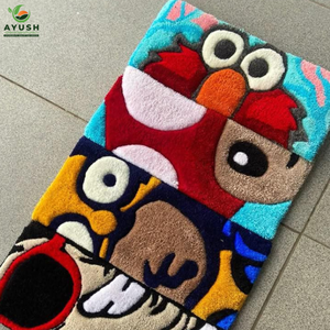 Alfombra de Lana con Diseño de Garfield, Alfombra de Lana Suave y Afelpada Hecha a Mano para Dormitorio Infantil, Guardería, Sala de Juegos y Pisos Aptos para Mascotas - Product Image 5