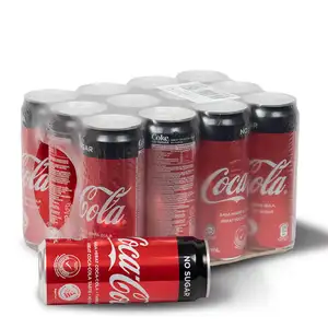 도매 가격 직접 공급 업체 코카콜라 제로 설탕 수 320ml x 24 캔 카톤 팩 코카콜라 다이어트 콜라 소프트 드링크