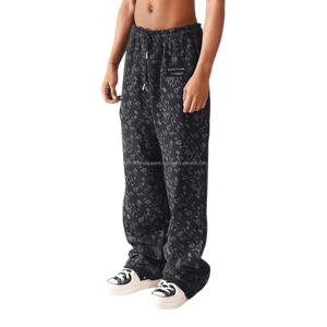 Pantalones Deportivos Casuales para Hombre, Personalizados con Estampado Completo, 100% Algodón, Felpa Ecológica, Logotipo Personalizado, Corte Ancho y Holgado, Venta al Por Mayor - Product Image 2