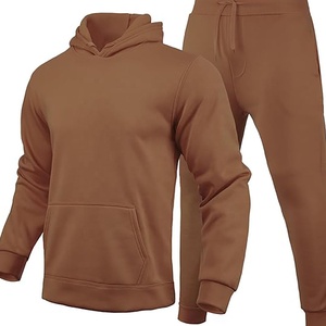 Alta calidad a granel hombres mujeres algodón personalizado tejido de gran tamaño ropa de calle pulóver Sudadera con capucha Unisex chándal 2 piezas conjunto chándal - Product Image 6