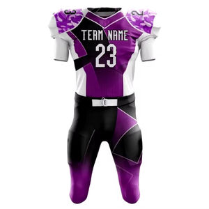 Maillot de football américain personnalisé, conception américaine, uniforme de football américain, sublimation OEM, séchage rapide, taille plus, twill de tackle, maillot de football américain pour jeunes - Product Image 2