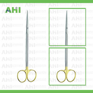Tijeras Metzenbaum para Bebés, Marca AHI, Acero Inoxidable, Inserción Manual Dura, 135 mm de Largo, Instrumentos Quirúrgicos Rectos, Certificación CE - Product Image 4