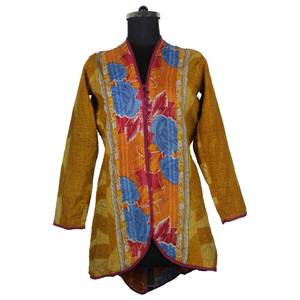 Alta moda Real para mujer Vintage algodón afgano Kantha trabajo mujeres chaquetas auténtico 100% algodón Kantha trabajo chaquetas hechas a mano - Product Image 4