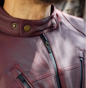 Chaqueta de motocicleta de cuero genuino Premium Protección CE de cuerpo completo Transpirable y a prueba de viento Características de talla grande - Product Image 5