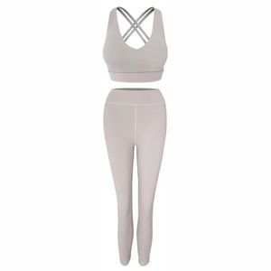 Conjunto de Yoga deportivo de moda para mujer 2025, sensación suave, 2 uds., secado rápido, transpirable, cintura elástica personalizada, venta de Fitness, conjunto de Yoga personalizado - Product Image 1