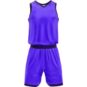 Uniforme de basket-ball à séchage rapide pour adultes Vêtements de sport au design unique avec logo Nouveau modèle de maillots et shorts Kit de basket-ball - Product Image 1