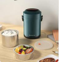 WXL594 Grande capacité 1L 1.6L 304 Contenants alimentaires pour soupe Thermos à vide Tasse isotherme en acier inoxydable Boîte à lunch thermos