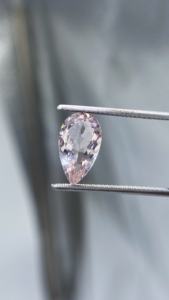 Morganite naturelle certifiée, très exceptionnelle, taille poire, avec une excellente couleur et une qualité de lustre, beryle naturel, 2,65 carats - Product Image 4