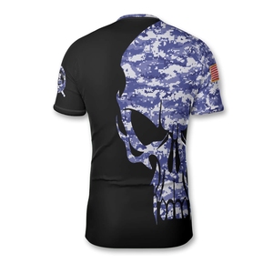 Chemise de sport légère Rashguard à manches courtes tissu anti-boulochage impressions de sublimation complètes idéales pour le MMA Yoga et l'entraînement à la plage - Product Image 3