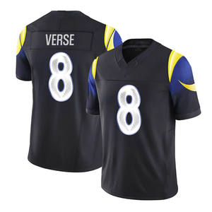 Conjunto de Camiseta de Fútbol Americano Ligera de Poliéster, Estilo Urbano, Transpirable, con Estampado Personalizado Juvenil, de Secado Rápido - Product Image 2