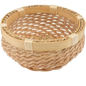 Vente chaude Bambou En Bois Conception Panier De Fruits Usage Domestique À La Main Courbé Décoratif Fruits Stockage Bambou Paniers Bambou Panier De Fruits - Product Image 1