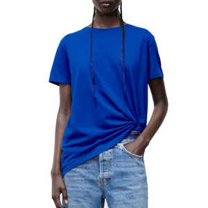 Verano 2025, venta al por mayor, camiseta gráfica de alta calidad para mujer, ropa informal de talla grande 5XL para mujer, camisetas de colores lisos para mujer - Product Image 4