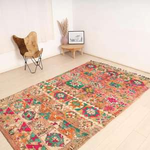 Tapis marocains faits main en laine, authentiques tapis berbères, laine naturelle, artisanat artisanal, taille et couleurs personnalisables, haute qualité - Product Image 1