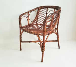 Silla de mimbre Vintage para adultos - Product Image 1