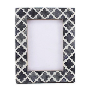 กรอบรูปโลหะปรับแต่งได้พร้อมอุปกรณ์ตกแต่งบ้านฝังกระดูกและไม้พร้อมกล่องของขวัญและโลโก้ - Product Image 5