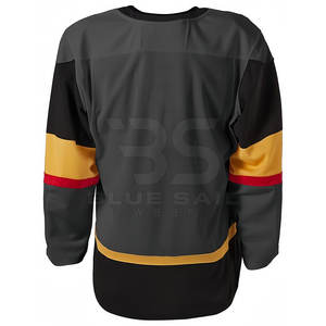 Jersey de Hockey sobre Hielo con Cuello Redondo, Uniforme de Equipo Personalizado con Costuras Resistentes y Absorción de Humedad - Product Image 3