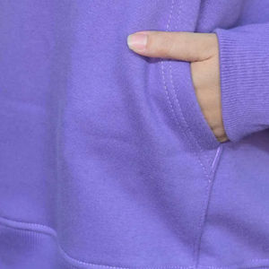 Sweat à capuche surdimensionné pour hommes et femmes, coton français de haute qualité, poids lourd, broderie personnalisée sur le devant, unisexe, OEM, sweats à capuche pour femmes - Product Image 6