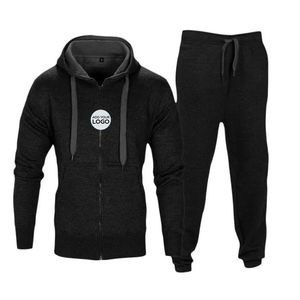 Winter Men's Sweat Suits Set 2 Pcs <b>Hoodie</b> Jogger 100% Cotton Woven Size S-<b>3XL</b> Tracksuit - Product Image 4